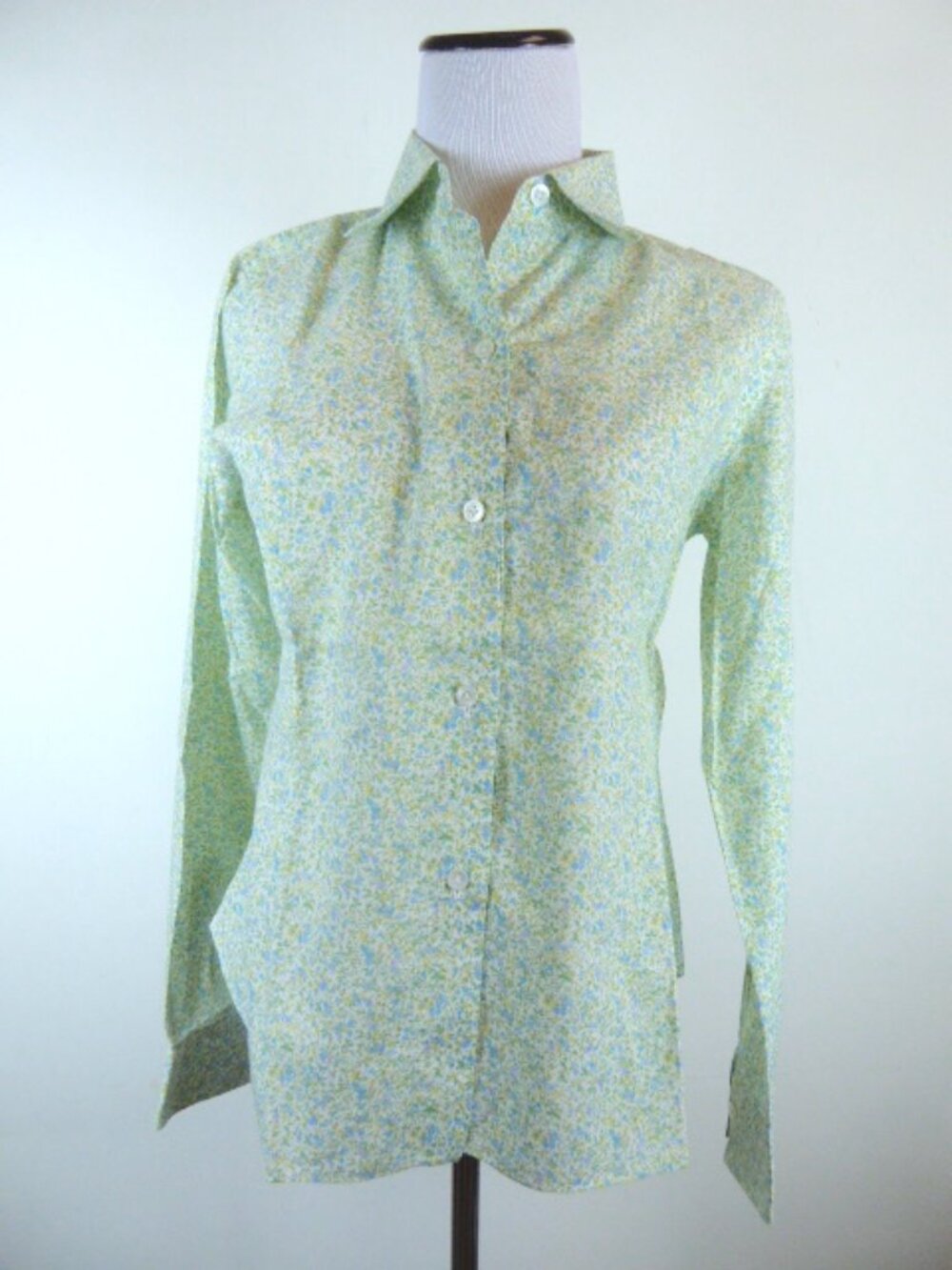 BORRELLI NAPOLI mini floral cotton shirt M i44